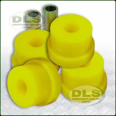 Polyurethane Radius Arm Bush Set Rear to chassis Britpart Yellow Land Rover Discovery 2 ANR3285PY-YELLO