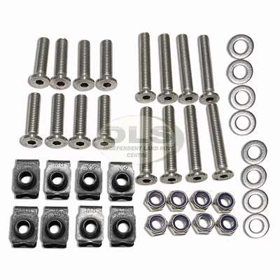 Door Hinge Screw Set Stainless Steel Front Land Rover Defender to 2007 Britpart DA1132