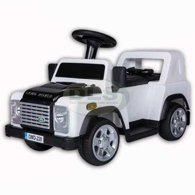 6Volt Children's Sit On Electric Land Rover Defender White DA1517