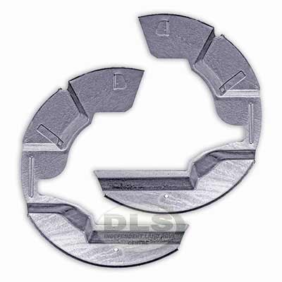 Mud Shield Brake Disc Front Set Galvanised Land Rover Defender to VIN LA930455 DA2860