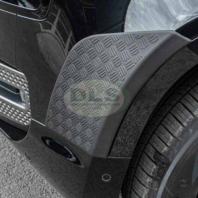  Bumper Chequer style Side Protection Set Front Pair NEW Land Rover Defender 2020 on DA3393 in situ
