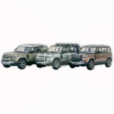Die-cast 1:76 scale Land Rover NEW Defender Set of 3 Oxford DA3445