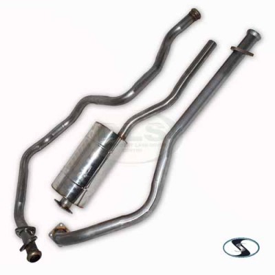 Stainless Steel Exhaust System 2.25 Diesel SWB 88 Land Rover Series 3 1974 on DA4251