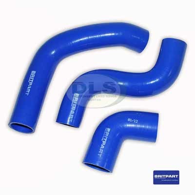 Intercooler Silicone Hose Set Td4 Diesel 3 pieces Land Rover Freelander 1 Td4 Britpart DA4582 