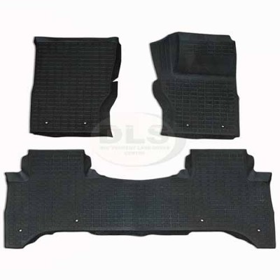Contoured Rubber Floor Mat Set Black RHD Range Rover L405 2013 to 2022 DA4820