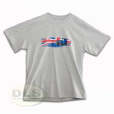 T-shirt Defender and Union Jack print Grey - Extra Extra Large (XXL) DA8055