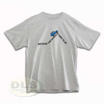 T-shirt Because the Earth slogan Grey extra large DA8059