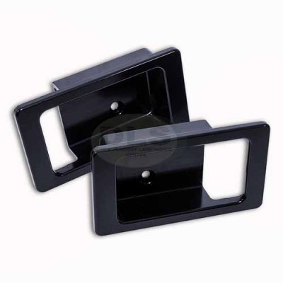 Door Handle Surround Set Alloy Black - Defender
