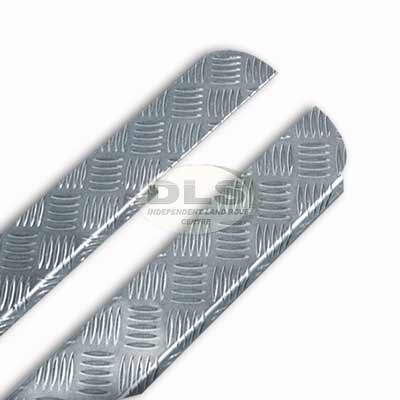 Sill Chequer Plate Protector Set Natural - Defender 110 S/Wagon