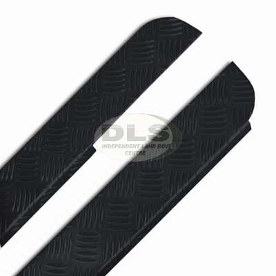 Sill Chequer Plate Protector Set Black - Defender 90