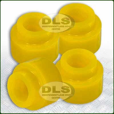 Polyurethane Radius Arm Bush Front Upper to Chassis Yellow Land Rover Def, Disco1, RRC`85 on NRC4514PY-YELLO