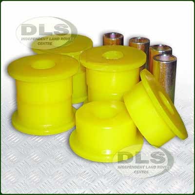 Polyurethane Radius Arm Bush Set Front to axle Yellow Land Rover Disco1, RRC`85 on less Anti-roll NTC6860PY-YELLO