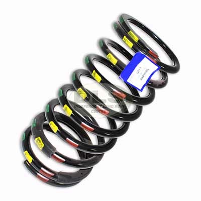 Drivers Side Rear Coil Spring Heavy-duty Red/Yellow/Green - Defender 90