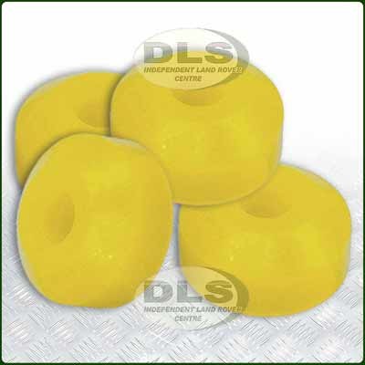 Polyurethane Shocker Absorber Bush Lower Set Black Land Rover Late RNF100090PY-YEL
