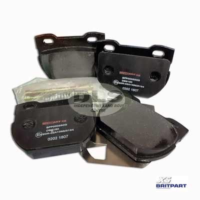 Brake Pad Set Rear BritpartXS - Defender 110/130 VIN 1A614448 on SFP000250