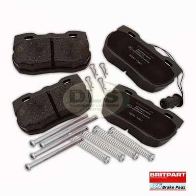 Brake Pad Set Front with sensor BritpartXS Range Rover Classic VIN GA399973 Land Rover Discovery 1 vented discs SFP500180