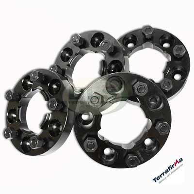 Wheel Spacer Set 30mm set of 4 Black - Defender, Discovery 1, Range Rover Classic Terrafirma TF301B