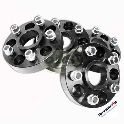 Wheel Spacer Set 30mm set of 4 Discovery 3, 4, 5, Range Rover L322 and Sport, NEW Defender Terrafirma TF303B Black