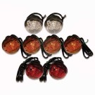 Light Set 8 piece 73mm Lamps Land Rover Series 3, Defender to VIN MA940004 DA1077