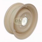 Steel Road Wheel 16x5.5in Limestone painted Land Rover Series LWB and Defender DA1999G