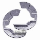 Mud Shield Brake Disc Front Set Galvanised Land Rover Defender to VIN LA930455 DA2860