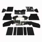 Carpet Mat Set Front Black LT77 Gearbox Land Rover Defender exc.V8 DA4910