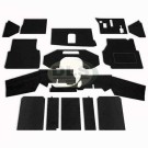 Carpet Mat Set Front Black R380 Gearbox 300Tdi/Td5 Land Rover Defender exc.V8 DA4911