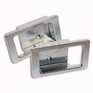 Door Handle Surround Set Alloy Silver - Defender