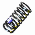 Coil Spring Heavy-duty Rear Passenger Side Yellow/White Land Rover Defender 90 RKB101240