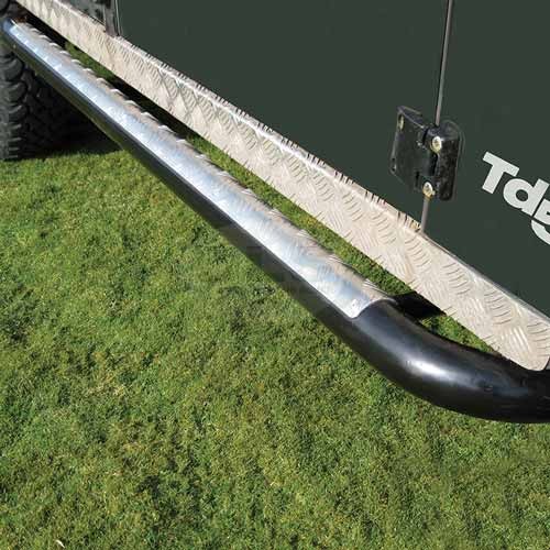 Tubular and Chequer Side Step Kit - Defender 110
