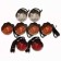 Light Set 8 piece 73mm Lamps Land Rover Series 3, Defender to VIN MA940004 DA1077