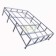 Roof Rack Contoured Expedition style Galvanised Land Rover SWB and Defender 90 DA1091