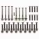 Door Hinge Screw Set Stainless Steel 4 door Front and Rear Land Rover Defender Puma 2007 onwards DA1133P
