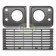 Grille and Headlamp Surround Set Brunel Silver Land Rover Defender to 2016 DA1157
