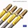 Flexible Brake Hose Set Braided Stainless Steel +150 mm Land Rover Discovery 1 to VIN JA034313 Britpart DA2410150S