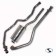 Stainless Steel Exhaust System 2.25 Diesel SWB 88 Land Rover Series 3 1974 on DA4251