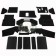 Carpet Mat Set Front Black R380 Gearbox 300Tdi/Td5 Land Rover Defender exc.V8 DA4911