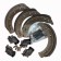 Brake Shoe and Cylinder Overhaul Set Front Land Rover SWB Jul 80 on and LWB 4cyl DA6044