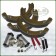 Brake Shoe and Cylinder Overhaul Set Rear Land Rover Defender 90 VIN HA701010 on DA6508
