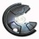 Brake Disc Mud Shield LH Rear Land Rover Discovery 1 to 1993*, Range Rover Classic to VIN KA637567 FTC2601