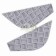 Corner Chequer Plate Set Rear Natural Land Rover Series 2/2a/3 SWB 88 LR78