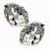 Brake Caliper Set Front pair Vented disc Land Rover Defender VIN LA930456 on SEB500460 SEB500470